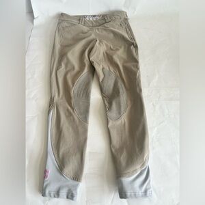 Symphony Tan and Gray Equestrian show pants by TredStep